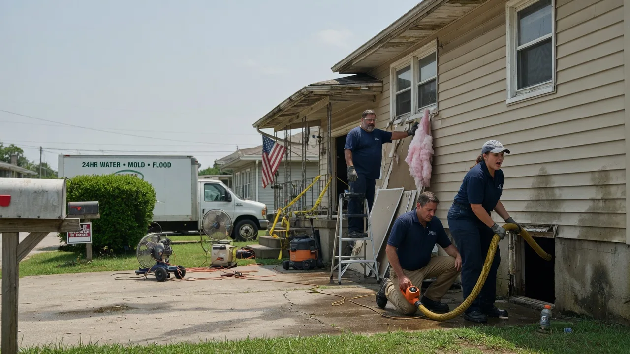 Water Damage Repair in Hallieford, VA near me